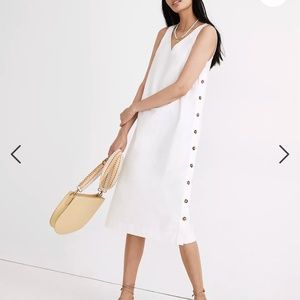 Madewell Linen-Cotton Midi Dress